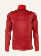 SALOMON Fleecepullover ESSENTIAL LIGHTWARM SEAMLESS, Farbe: ROT (Bild 1)