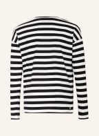 Pepe Jeans Longsleeve TINA mit Schmucksteinbesatz , Farbe: SCHWARZ/ WEISS (Bild 1)