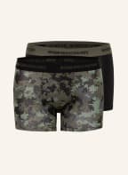 DRYKORN 2er-Pack Boxershorts CORBIN, Farbe: SCHWARZ/ OLIV (Bild 1)
