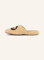 GUCCI Echtfell-Mules, Farbe: BEIGE (Bild 1)