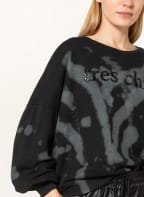FrogBox Sweatshirt mit Schmucksteinbesatz, Farbe: SCHWARZ/ GRAU (Bild 1)