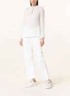 s.Oliver BLACK LABEL Plissee-Blusenshirt, Farbe: WEISS (Bild 1)