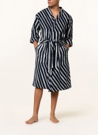 marimekko Unisex-Bademantel KALASÄÄSKI, Farbe: WEISS/ DUNKELBLAU (Bild 1)