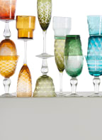 pols potten Set of 6 wine glasses , Color: BLUE/ YELLOW/ GREEN (Image 1)
