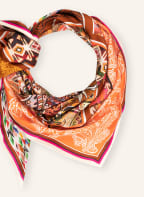 CODELLO Dreieckstuch , Farbe: FUCHSIA/ ORANGE/ BRAUN (Bild 1)