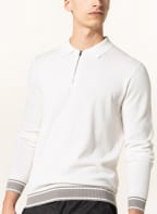 REISS Strick-Poloshirt JERICHO Regular Fit, Farbe: ECRU/ GRAU (Bild 1)