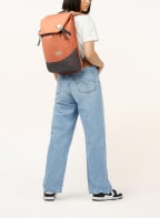 AEVOR Backpack DAYPACK 18 l (expandable to 28 liter) with laptop compartment, Color: SALMON/ TAUPE (Image 1)