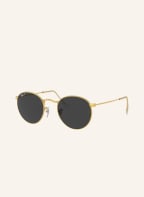 Ray-Ban Sonnenbrille RB3447 ROUND, Farbe: 919648 - GOLD/ DUNKELGRAU POLARISIERT (Bild 1)