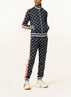 GUCCI Sweatjacke mit Galonstreifen, Farbe: DUNKELBLAU/ ROT/ BEIGE (Bild 1)