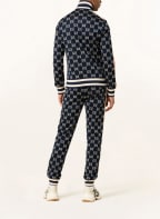 GUCCI Sweatjacke mit Galonstreifen, Farbe: DUNKELBLAU/ ROT/ BEIGE (Bild 1)