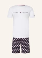 TOMMY HILFIGER Shorty-Schlafanzug, Farbe: WEISS/ DUNKELBLAU (Bild 1)