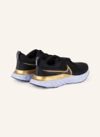 Nike Laufschuhe REACT INFINITY RUN FLYKNIT, Farbe: SCHWARZ/ GOLD (Bild 1)