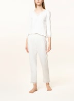 darling harbour 7/8 pajama pants, Color: WHITE (Image 1)