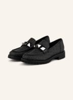 MICHAEL KORS Loafers HOLLAND with rivet trim , Color: 001 Black Signature (Image 1)