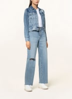 GUESS Jeansjacke DELYA TRUCKER, Farbe: BLAU (Bild 1)