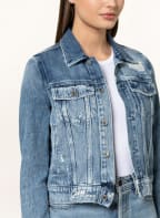 GUESS Jeansjacke DELYA TRUCKER, Farbe: BLAU (Bild 1)