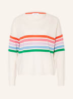 darling harbour Cashmere-Pullover, Farbe: CREME/ ROT/ GRÜN (Bild 1)