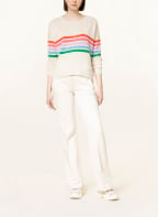 darling harbour Cashmere-Pullover, Farbe: CREME/ ROT/ GRÜN (Bild 1)