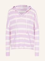 darling harbour Strick-Hoodie aus Cashmere, Farbe: CREME/ HELLLILA (Bild 1)