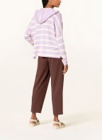 darling harbour Strick-Hoodie aus Cashmere, Farbe: CREME/ HELLLILA (Bild 1)