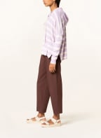 darling harbour Strick-Hoodie aus Cashmere, Farbe: CREME/ HELLLILA (Bild 1)