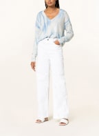 darling harbour Oversized-Pullover aus Cashmere, Farbe: HELLBLAU/ CREME (Bild 1)