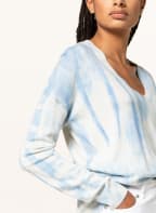 darling harbour Oversized-Pullover aus Cashmere, Farbe: HELLBLAU/ CREME (Bild 1)