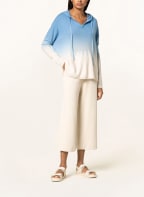 darling harbour Strick-Hoodie aus Cashmere, Farbe: HELLBLAU/ CREME (Bild 1)