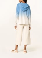 darling harbour Strick-Hoodie aus Cashmere, Farbe: HELLBLAU/ CREME (Bild 1)