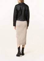 VILA Lederjacke, Farbe: SCHWARZ (Bild 1)