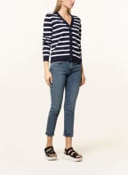 darling harbour Strickjacke, Farbe: DUNKELBLAU/ WEISS (Bild 1)