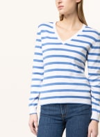 darling harbour Pullover, Farbe: HELLBLAU/ WEISS (Bild 1)