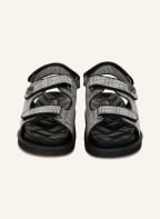 KURT GEIGER Sandals ORSON with decorative gems, Color: BLACK/ WHITE (Image 1)