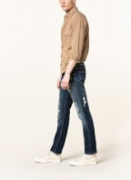 TRUE RELIGION Destroyed Jeans ROCCO Relaxed Skinny Fit, Farbe: 4000 BLUE DENIM (Bild 1)