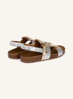 TORY BURCH Sandals KILTIE, Color: GOLD/ SILVER (Image 1)