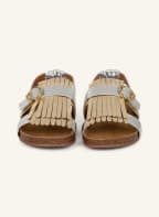 TORY BURCH Sandals KILTIE, Color: GOLD/ SILVER (Image 1)