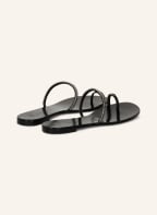 GIUSEPPE ZANOTTI DESIGN Flip flops with decorative gems, Color: BLACK (Image 1)