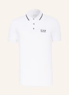 EA7 EMPORIO ARMANI Piqué-Poloshirt, Farbe: WEISS (Bild 1)