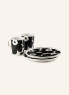 marimekko 4-piece Breakfast set OIVA/UNIKKO, Color: BLACK/ CREAM (Image 1)