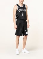 Nike Basketballshorts DRI-FIT aus Mesh, Farbe: SCHWARZ/ WEISS (Bild 1)