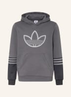 adidas Originals Hoodie im Materialmix, Farbe: GRAU (Bild 1)