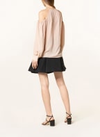 STELLA McCARTNEY Cold-shoulder blouse made of silk, Color: LIGHT ORANGE (Image 1)