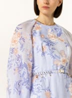 ZIMMERMANN Leinenkleid POSTCARD, Farbe: HELLBLAU/ WEISS/ LACHS (Bild 1)