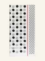 TOMMY HILFIGER Schal, Farbe: ECRU/ ROT/ SCHWARZ (Bild 1)