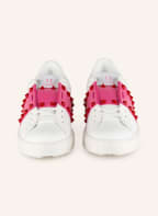 VALENTINO GARAVANI Sneakersy ROCKSTUD UNTITLED, Kolor: BIAŁY/ MOCNORÓŻOWY (Obrazek 1)