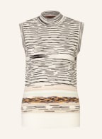 MISSONI Stricktop , Farbe: WEISS/ SCHWARZ/ BEIGE (Bild 1)