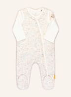 Steiff Set: Strampler und Longsleeve, Farbe: WEISS/ NUDE/ PETROL (Bild 1)