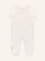 Steiff Set: Strampler und Longsleeve, Farbe: WEISS/ NUDE/ PETROL (Bild 1)