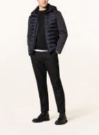 WELLENSTEYN Steppjacke MOL im Materialmix mit abnehmbarer Kapuze , Farbe: DUNKELBLAU (Bild 1)