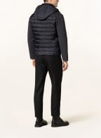 WELLENSTEYN Steppjacke MOL im Materialmix mit abnehmbarer Kapuze , Farbe: DUNKELBLAU (Bild 1)